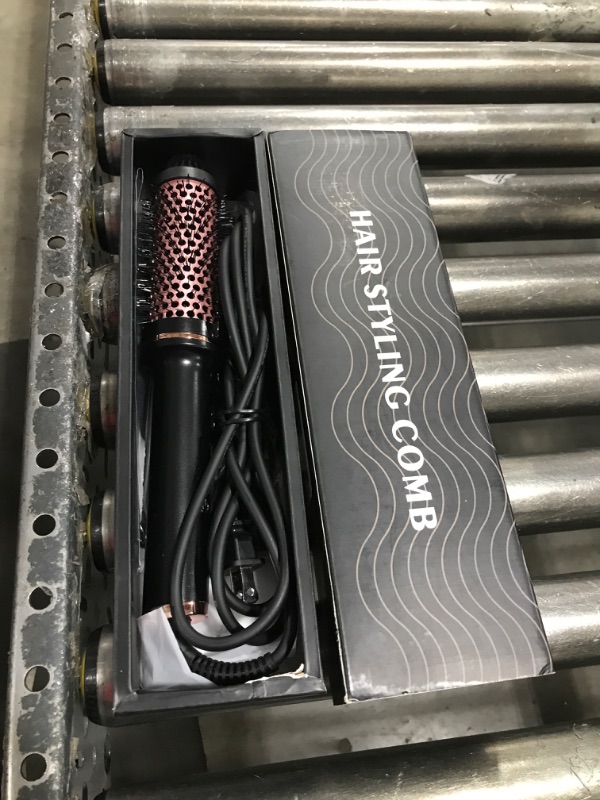 Photo 1 of 1.5 Inch Thermal Brush Curling Iron Brush, Volumizing Brush Heated Round Brush Ceramic Tourmaline Ionic Curling Comb
