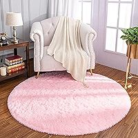 Photo 1 of 3x5 Area Rugs for Living Room, Machine Washable Soft Shaggy Rugs Fluffy Carpets, Non-Slip Indoor Floor Carpet for Living Room, Kids Baby Boys Teen Dorm Home Decor Aesthetic, Pink 3x5 Feet