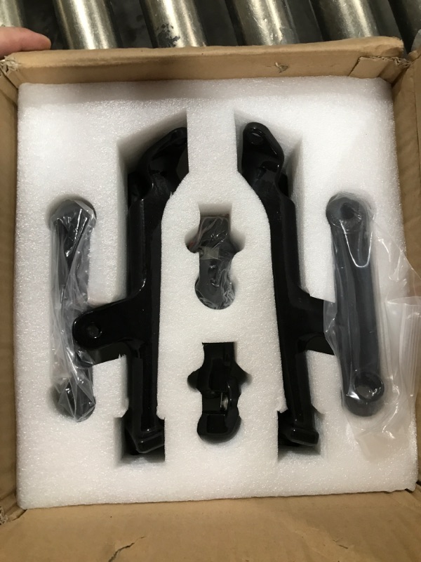 Photo 2 of Black Adjustable Frame Mounted Highway Peg Mounts with Extended Arm For Harley Touring 2009-UP