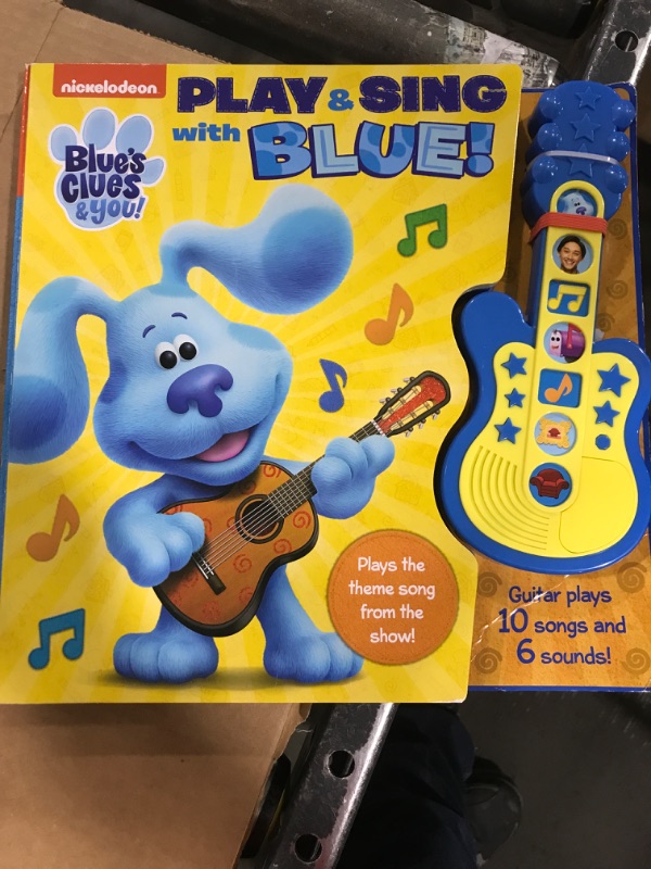 Photo 1 of Nickelodeon Blue’s Clues & You! – Play & Sing with Blue! – Board Book with Interactive Sound Toy Guitar