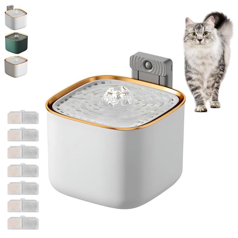 Photo 1 of Wireless Cat Water Fountain- 101oz/3L Pet Water Fountain with LED Light
