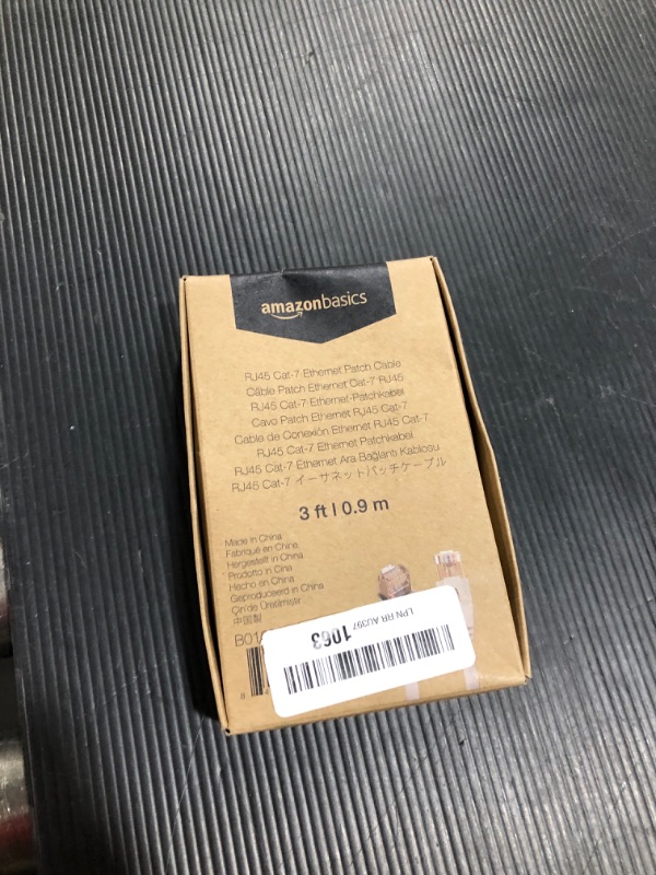 Photo 1 of Amazon Basics RJ45 Cat7 Network Ethernet Patch Cable - 3 Feet 