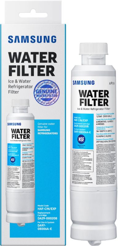 Photo 1 of Water Filter for Select Samsung Refrigerators White