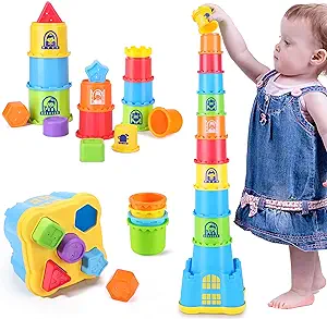 Photo 1 of iPlay, iLearn Baby Stacking Toys, Toddler Nesting Stack Cups