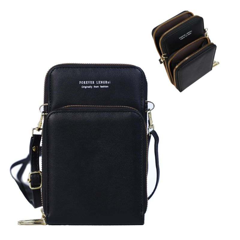 Photo 1 of Crossbody Bag Purse small Wallet With Credit Card Shoulder Handbag, Black