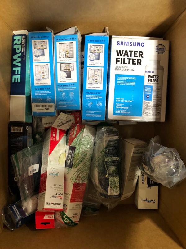 Photo 1 of Box Lot of Fridge Water Filters (Various Models)