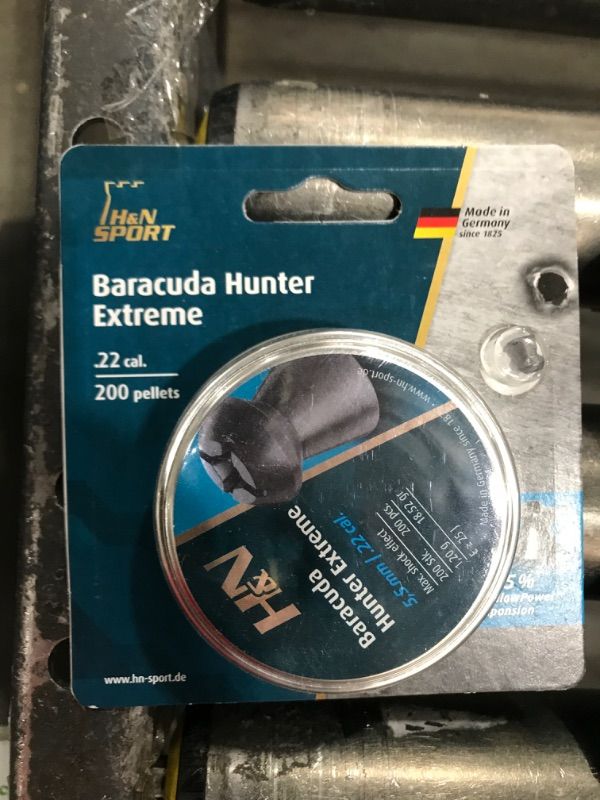 Photo 2 of H&N Baracuda Hunter Extreme Hollowpoint Airgun Pellets .22/19.09 Grains (200 Count)