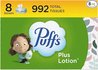 Photo 1 of Puffs Plus Lotion Facial Tissue, 8 Family Boxes
