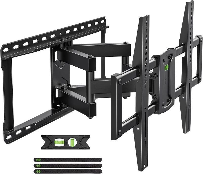 Photo 1 of USX MOUNT 37-90 inch Full Motion TV Wall Mount, Fits 24" Wood Studs, Wall Mount TV Bracket with Smooth Swivel, Tilt, Extension, Holds up to 150lbs, Max VESA 600x400mm
