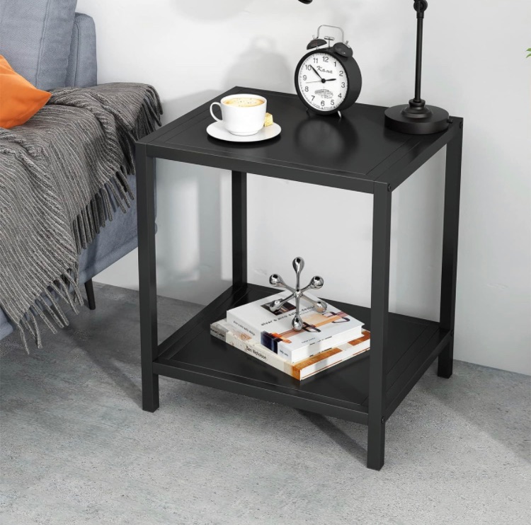 Photo 1 of End Table Modern, Small 2 Tier Side Table Nightstand