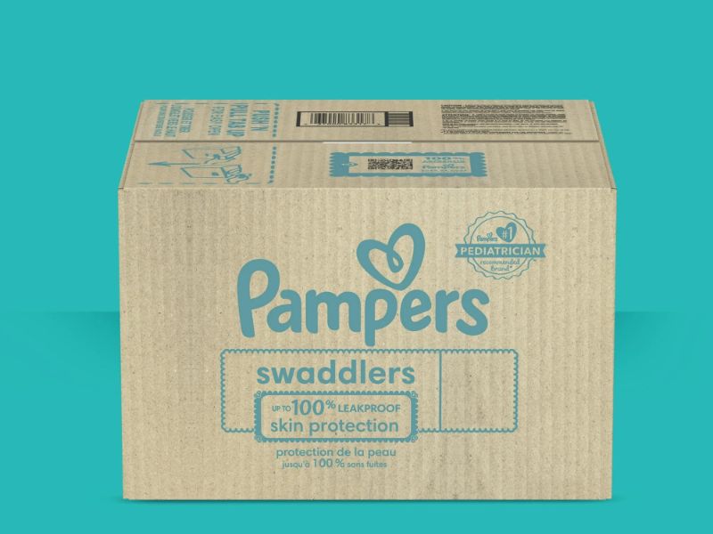 Photo 1 of Pampers Swaddlers Diapers, Size 2