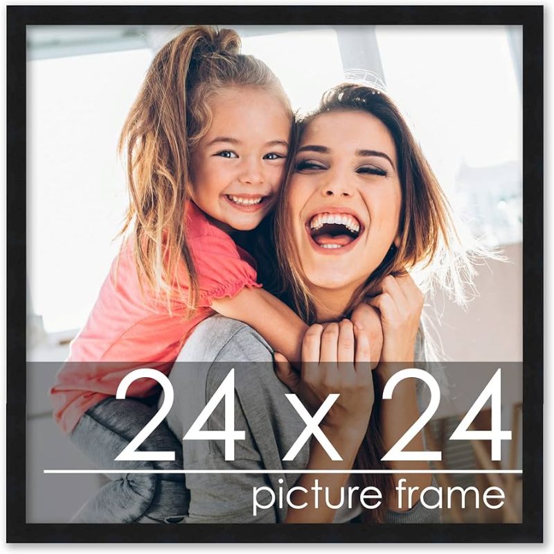 Photo 1 of Poster Frames 24x24inch Solid Wood Picture Frame Black 