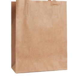 Photo 1 of QCJKBAGS Gift Wrap Bags 7.8x4.3x10.6" 100PCS Kraft Paper Bag Brown ail Bags for Small Business Paper Gift Bags Bulk Wedding Party Favor Bags, Kraft Grocery Shopping Bags, Retail