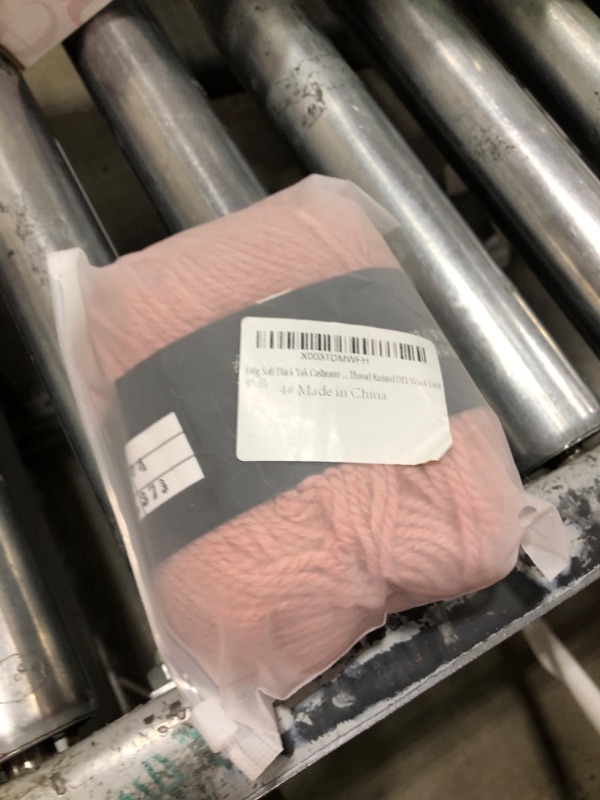 Photo 2 of 100g Soft Thick Yak Cashmere Wool Yarn for Knitting Crochet Sweater Scarf Australian Wool Thread Knitted DIY Wool Yarn Dark Pink