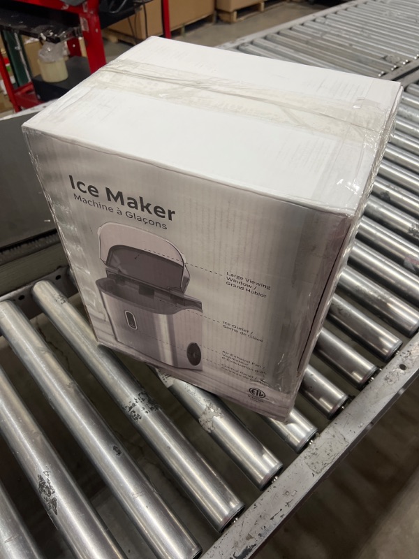 Photo 1 of Silonn Nugget Ice Maker Countertop, Pebble Ice Maker with Soft Chewable Ice, One-Click Operation Ice Machine with Self-Cleaning, 33lbs/24H for Home,Kitchen,Office Stainless steel 33lb