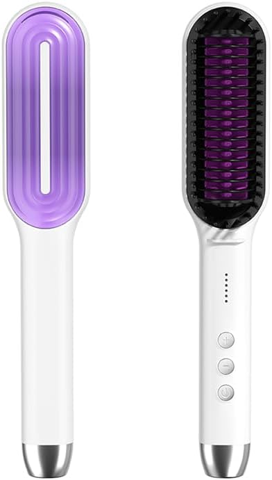 Photo 1 of Hair Straightener Heated Straightener Comb with Anti-Scald Comb 5-Level Temperature Settings, 30s Fast Heating Auto Shut-Off Function for Home, Travel and Salon Use
