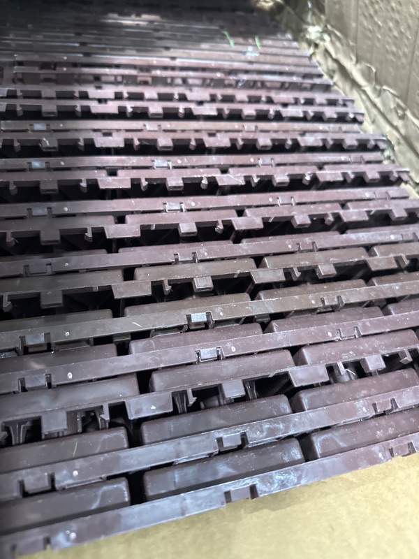 Photo 4 of ***USED *DIRTY*DAMAGED(WEAR)***
32 Sq. Ft Plastic Interlocking Deck Tiles, 12"X12" Deck Tiles Interlocking Outdoor All Weather, 32PCS 