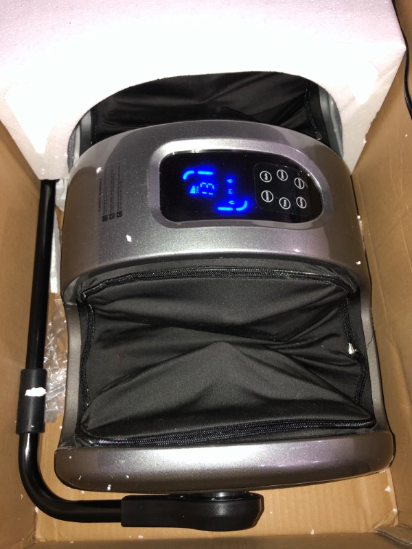 Photo 2 of (READ FULL POST) TISSCARE Foot Massager-Shiatsu Foot Massage Machine w/ Heat & Remote 5-in-1 Reflexology System-Kneading, Rolling, Scraping for Calf-Leg-Ankle Plantar Fasciitis, Blood Circulation, Pain Relief Gray