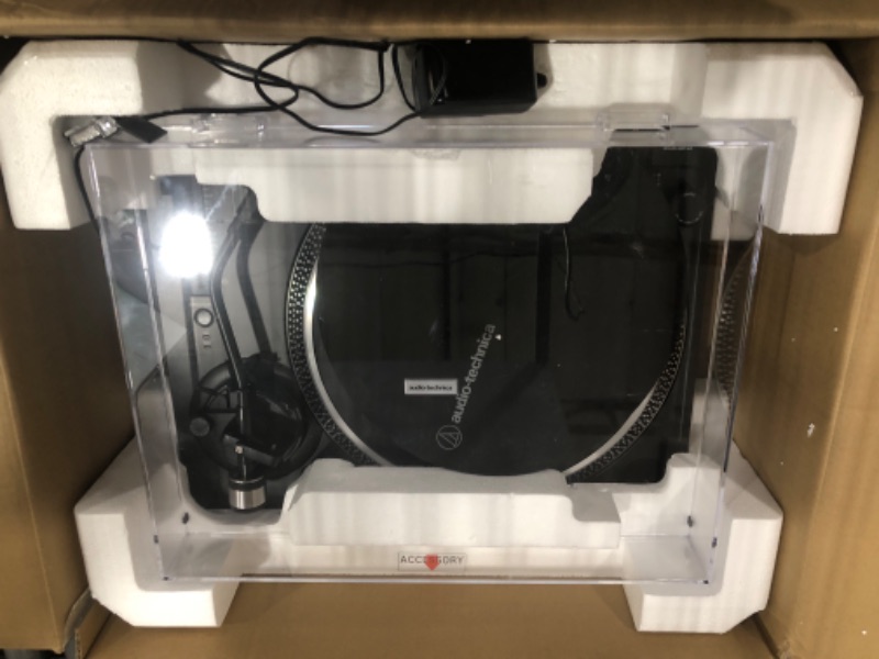 Photo 1 of Audio-Technica AT-LP120XUSB-BK Direct-Drive Turntable (Analog & USB), Fully Manual, Hi-Fi, 3 Speed, Convert Vinyl to Digital, Anti-Skate and Variable Pitch Control Black