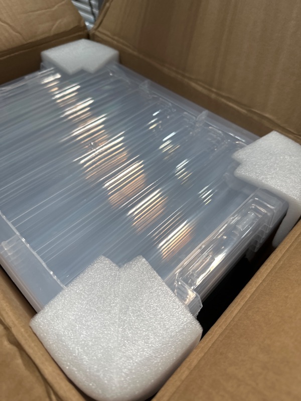 Photo 1 of 6PACK PLASTIC STORAGE BOXES WITH LID 