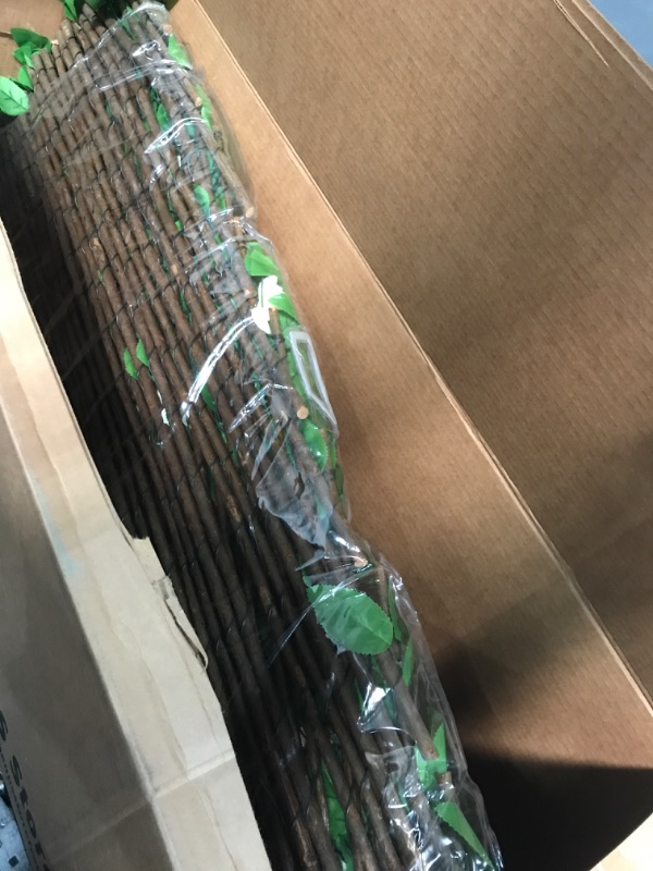 Photo 1 of DOEWORKS Expandable Fence Privacy Screen for Balcony Patio Outdoor, Faux Ivy Fencing Panel for Backdrop Garden Backyard Home Decorations - 1PACK 18*48 Inch * 1 PC