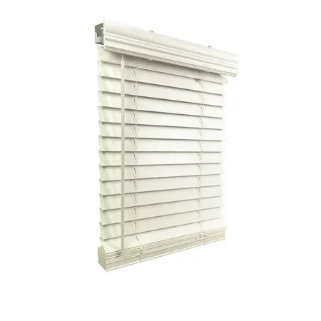 Photo 1 of 2" Cordless Faux Wood Blind 44.5" W x 60" H, Inside Mount
