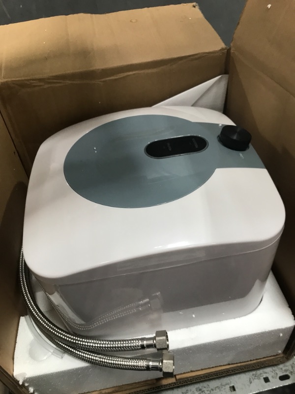 Photo 2 of 110V-120V 1.5Kw Electric Tank Hot 2.5 Gallon Water Heater Storage?Small Under Sink Counter RV TR Endless Trailer Kitchen Compact Point-of-Use,1 PCs 16” Long 1/2”FIP Stainless Steel Water Hoses 9.5L