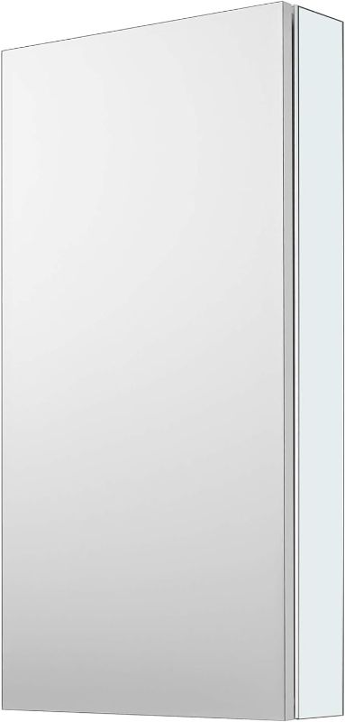 Photo 1 of * BRAND NEW/ NO DAMAGE** Sunrosa Aluminum Bathroom Medicine Cabinet with Mirror Door, 16"×24",Wall-mountable and Recessed-in Mirror Cabinet, 1 Door Medicine Cabinet Organizer (16"×24"×4.75"[SingleDoor])
