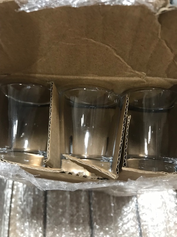 Photo 2 of 100 Pieces 1.5 oz Glasses Clear Glass Round Espresso Glass Heavy Base Glasses Small Glass Cups for Water, Juice, Milk, Coffee, Drinking Classic Style