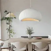 Photo 1 of 20 Inch Large Modern Pendant Light - Concrete Pendant Light, E26 Base Japanese Pendant Light. Perfect for Bedroom, Living Room and Dining Room Spaces. Great for Kitchen Islands and Bars