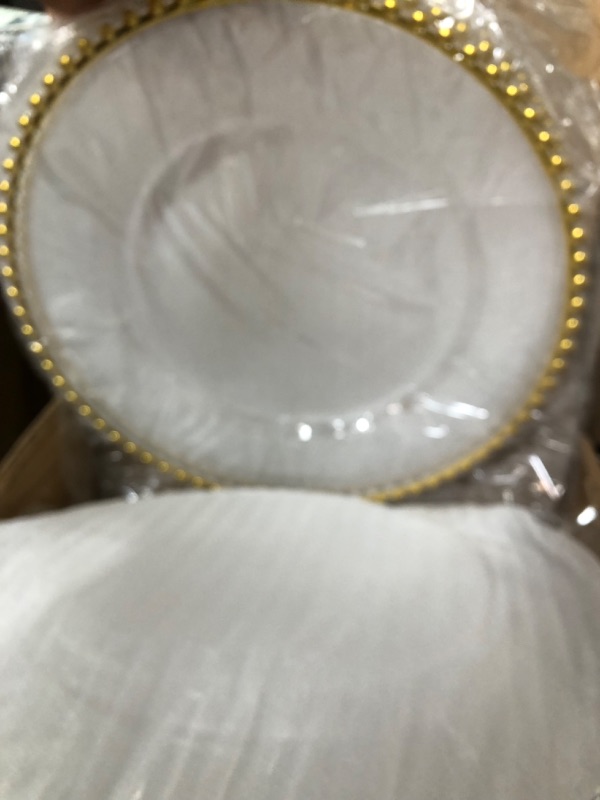 Photo 1 of 24 Pk 13”Clear Plates Decor