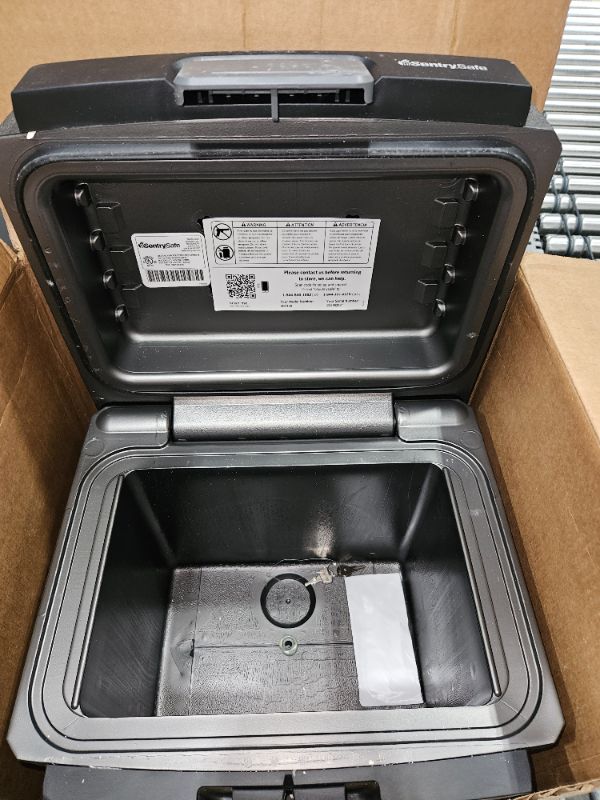 Photo 2 of (VISIBLY USED)  SentrySafe Fireproof and Waterproof Safe Box with Key Lock, File and Document Safe, 0.65 Cubic Feet, 14.3 x 15.5 x 13.5 inches, HD4100