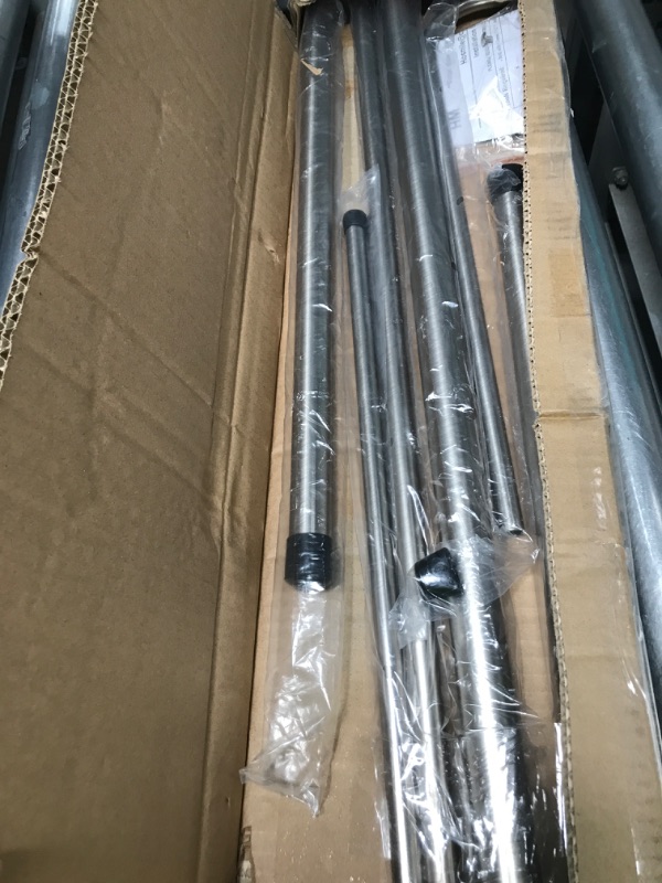 Photo 2 of ***USED - LIKELY MISSING PARTS - UNABLE TO VERIFY FUNCTIONALITY***
Double Curtain Rods for Windows 28 to 48 Inch, Brushed Nickel Double Curtain Rods, Room Darkening Wrap Around Double Window Rods, 1-Inch Diameter Front and 5/8 Inch Back Double Drapery Rod