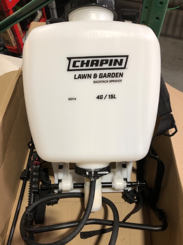 Photo 2 of (see all images) Chapin 60114 4-Gallon Poly Backpack Sprayer with 3-Stage Filtration System for Fertilizers