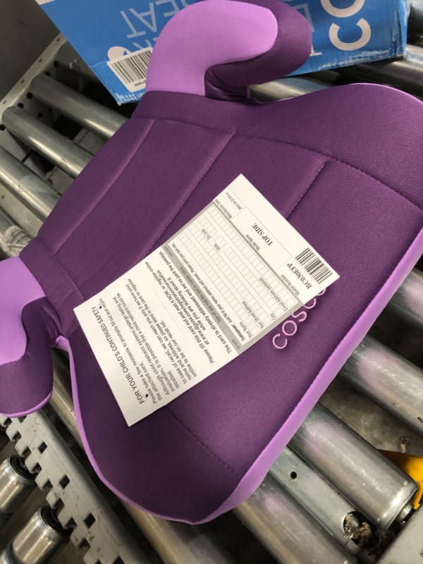 Photo 1 of Cosco Topside Booster Car Seat - Easy to Move, Lightweight Design (Grape), 1 Count (Pack of 1)