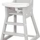 Photo 1 of Baby Highchair,Children's Dining Chair, Safe and Solid Shape Structure Design, with Telescopic Gear Adjustable Feeding Tray, Can be Directly Washed (Grey)