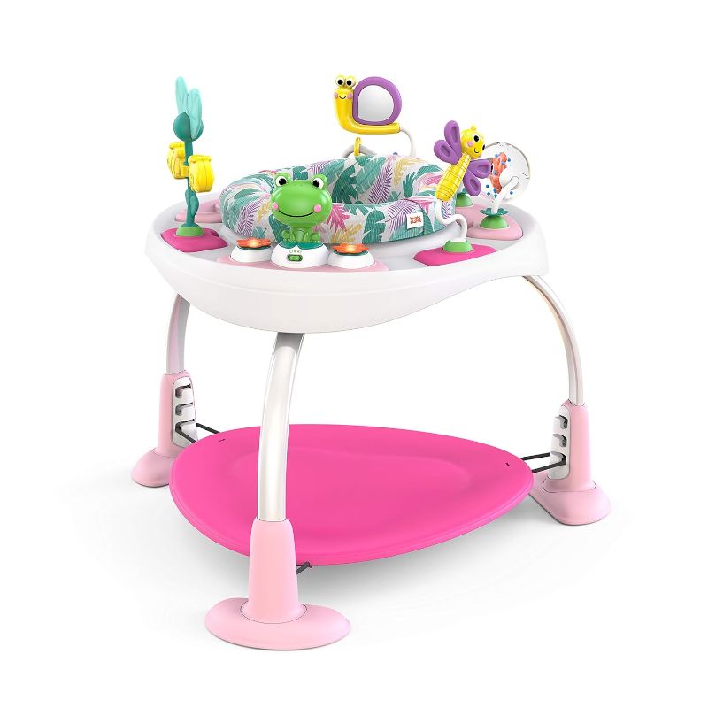 Photo 1 of Bright Starts Bounce Bounce Baby 2-in-1 Activity Center Jumper & Table - Playful Pond (Green), 6 Months+