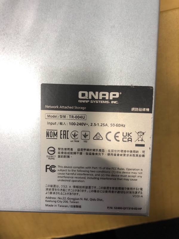 Photo 3 of QNAP TR-004U 4-Bay USB 3.2 Gen 1 Raid Expansion Enclosure