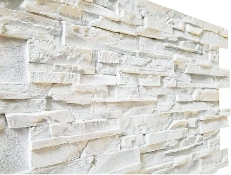 Photo 1 of ***USED - DAMAGED - CRACKED***
Faux Stone Wall Panels, 3D Wall Panel Resin Fiberglass FRP Material DIY Painting for House Outdoor Wall Interior Wall 3 Panels