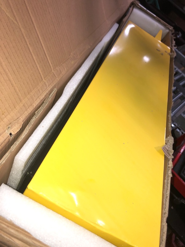 Photo 2 of DMC-FPPS Oil Drain Pan 25 Gallon Oil Drain Tank with Electric Pump, Large Capacity Truck Oil Change Pan, Portable Low Profile Oil Drain Pan with Hose, Swivel Casters Wheels for Car SUV Trucks, Yellow 25 Gal?Electric Pump