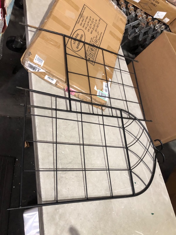 Photo 2 of ***USED - DAMAGED - BENT***
1 Pack Garden Trellis 71" H x 19.7" W for Climbing Plants Support Rustproof Metal Iron Rose Trellis for Vines Flower Cucumbers Plant Stand Black