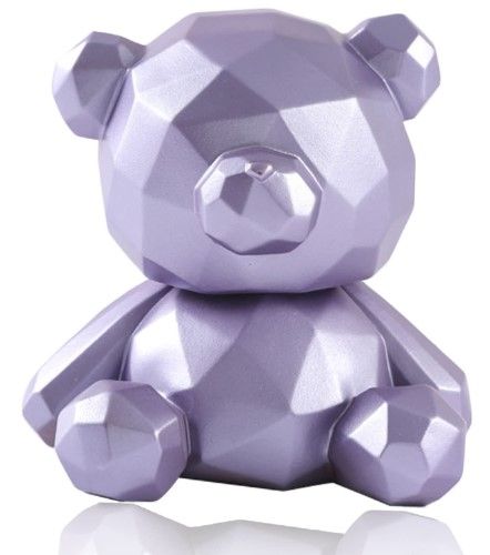 Photo 1 of (READ FULL POST) 7.1 inch Piggy Bank, 3D Geometric Creative Teddy Bear, can be Saved and withdrawn, Children's Birthday Gift, Couple Decoration, Cultivate Money Saving and Financial Awareness (Purple)