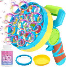 Photo 1 of Atlasonix Bubble Gun with Bubble Solution (60 oz), Bubble Blower for Kids - Bubble Guns for Toddlers, Bubble Toys, Bubble Blaster, Bubble Blaster, Bubble Blower for Toddlers