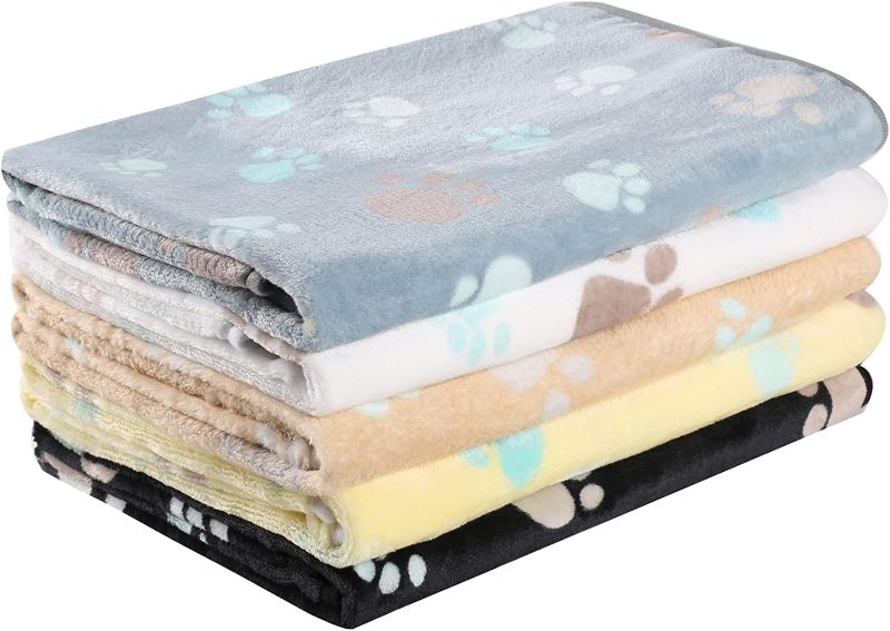 Photo 1 of 1 Pack 5 Blankets Dog Blanket Pet Supplies Puppy Essentials Cat Accessories Dog Blankets for Large Dogs Cat Calming Whelping Supplies Pet Blanket Puppy Blankets Dog Blanket for Medium Dogs Washable
