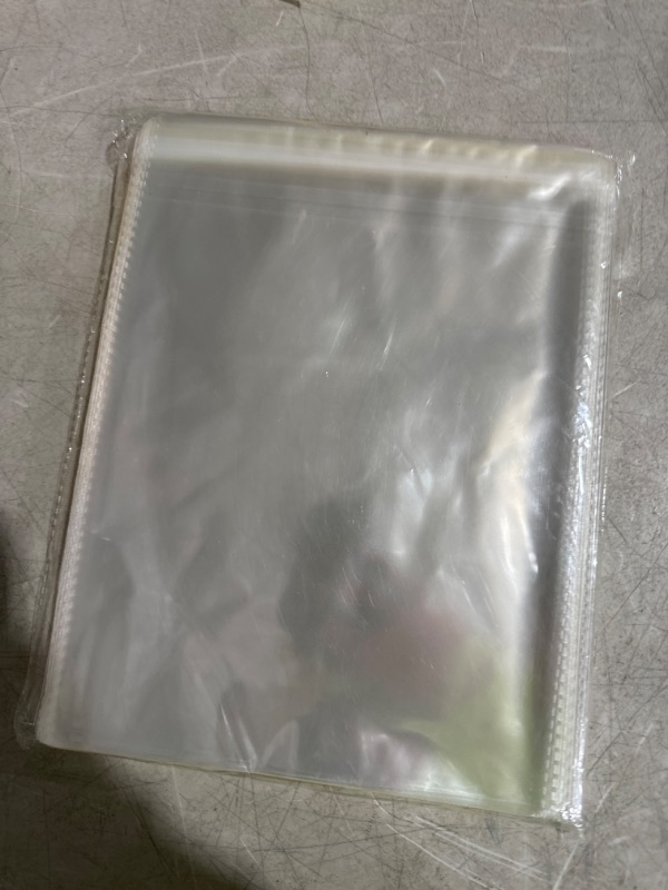 Photo 3 of 200ct Clear Cello Bags 8x10 Adhesive - 1.4 mils Thick Self Sealing Knurling Edges OPP Plastic Bags for Wedding Christmas Birthday Cookie Candy Buffet Supply (8'' x 10'') 8x10 Inch (Pack of 200)