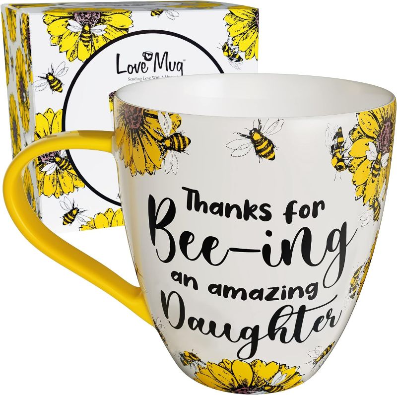 Photo 1 of (READ FULL POST) Love Mug®: Gifts for STEPMOM - Valentines Gift For Daughter - Daughter Mug - Birthday Gifts For Daughter - 400ml - Bee Gifts For Women - Award Winning Gift Retailer.
