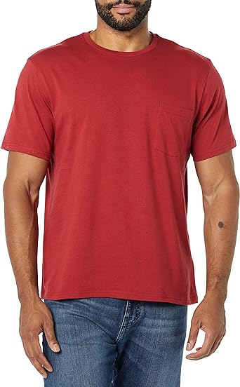 Photo 1 of Amazon Essentials Men's Slim-Fit Short-Sleeve Crewneck Pocket T-Shirt