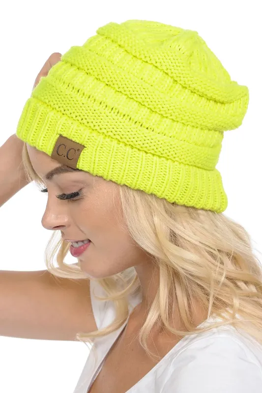 Photo 1 of CC TRENDY WARM CHUNKY SKULLY NEON YELLOW 