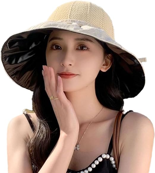 Photo 1 of Beach Hats for Women,Sun Hat UV Protection,Women's Foldable Fisherman's Hat,Suitable for Summer Travel Hiking