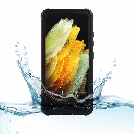 Photo 1 of Body Glove Tidal Waterproof Phone Case for Samsung Galaxy S21 Ultra 5G - Black/Clear
